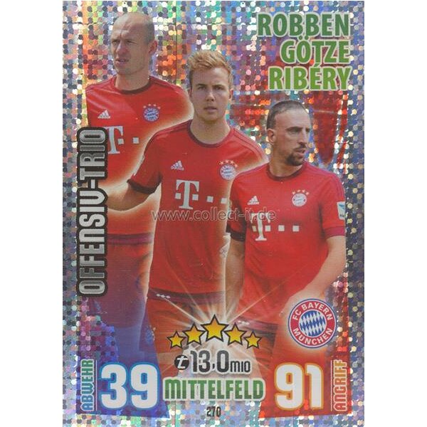 MX-270 - Arjen ROBBEN, Mario GÖTZE & Franck RIBERY - Offensiv-Trio - Saison 15/16