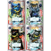 LEGO Ninjago Serie 9  NEXT LEVEL Trading Cards -  Alle 4...