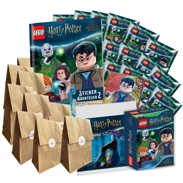 LEGO Harry Potter - Serie 2 - Sammelsticker-Adventskalender 2024 - 24 Überraschungen mit Zusatz