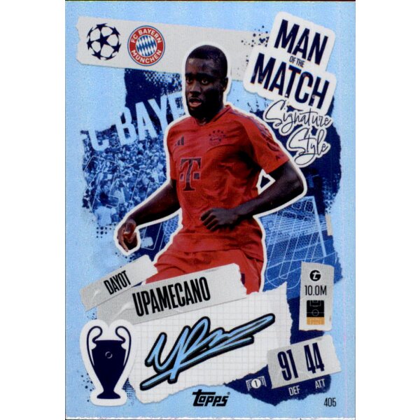 405 - Dayot Upamecano - Man of the Match Signature Style - 2024/2025