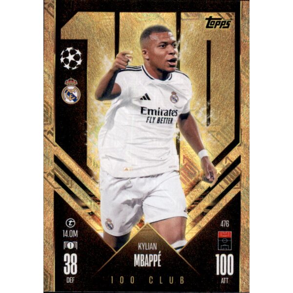 476 - Kylian Mbappe - 100 Club - 2024/2025