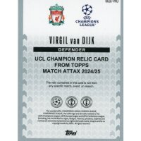 UCLC-VVD - Virgil van Dijk - UCL Champions Memento Relic...