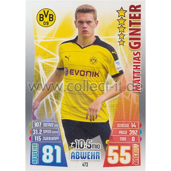 MX-473 - Matthias Ginter - Neue Transfers - Saison 15/16