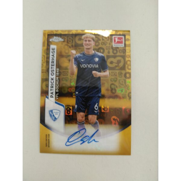 BCA-PO - Patrick Osterhage GOLD - Autograph - Topps Chrome Bundesliga 2023/2024