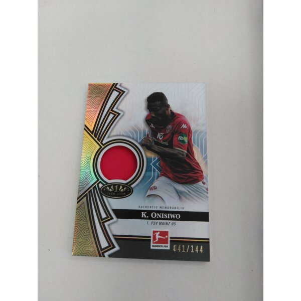 TOR-KO Karim Onisiwo Relic Card /144 - Topps Tier One Bundesliga 22/23