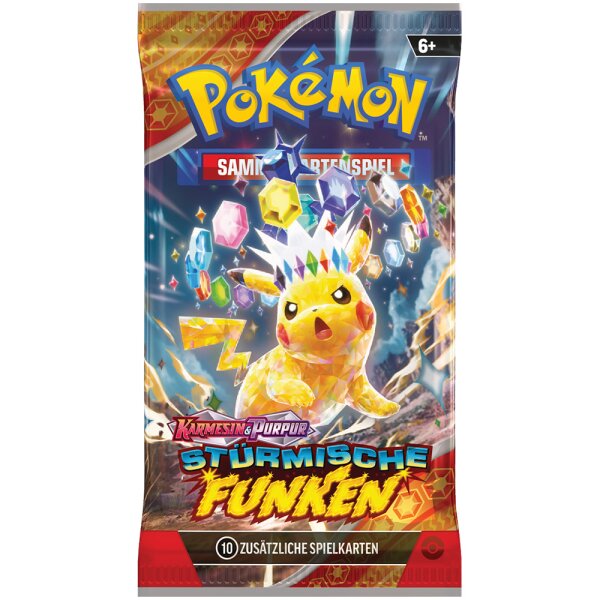 Pokemon KP08 Stürmische Funken - 1 Booster - Deutsch