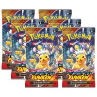 Pokemon KP08 Stürmische Funken - 6 Booster - Deutsch