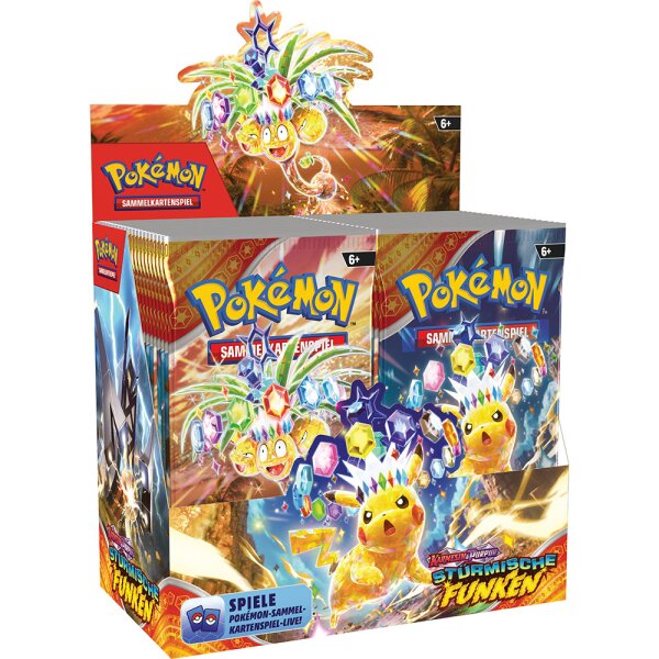 Pokemon KP08 Stürmische Funken - 1 Display - Deutsch