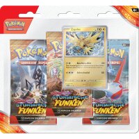 Pokemon KP08 Stürmische Funken - 3-Pack Blister -...