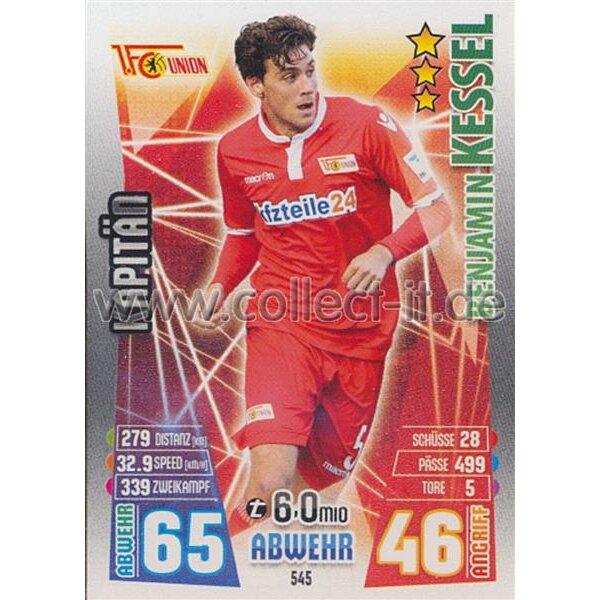 MX-545 - Benjamin Kessel - Kapitän 2. Bundesliga - Saison 15/16