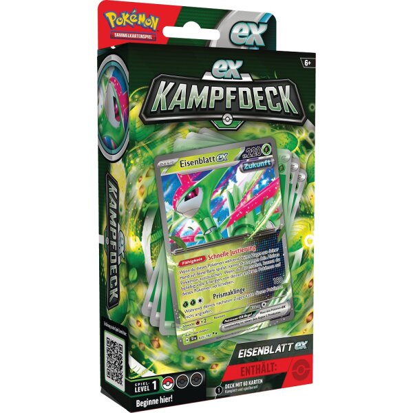 Pokemon EX-Kampfdecks Oktober 2024 - Eisenblatt ex Deck - Deutsch