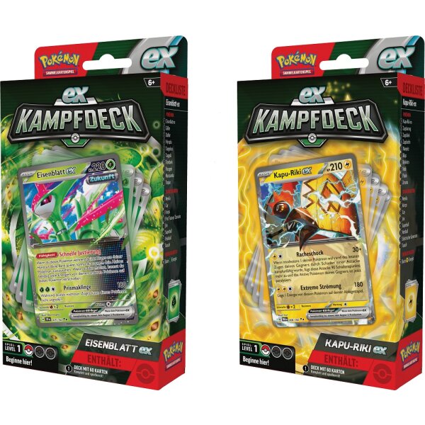 Pokemon EX-Kampfdecks Oktober 2024 - Beide Decks - Deutsch