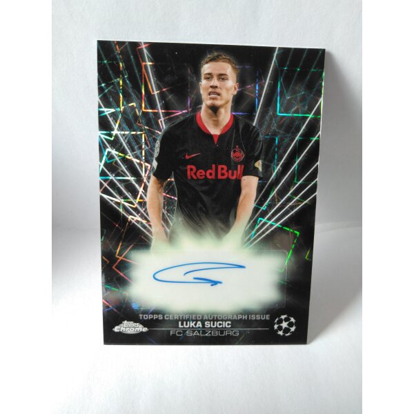 BLA-LS Luka Sucic Black Lazer Autograph UEFA Club Competition Chrome 23/24