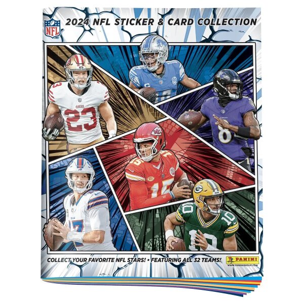 Die NFL Sticker- & Trading Card Collection 2024 - Sammelsticker - 1 Sammelalbum