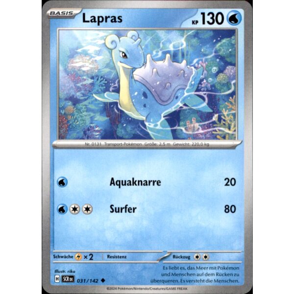 031/142 - Lapras - Uncommon - SCR Stellarkrone