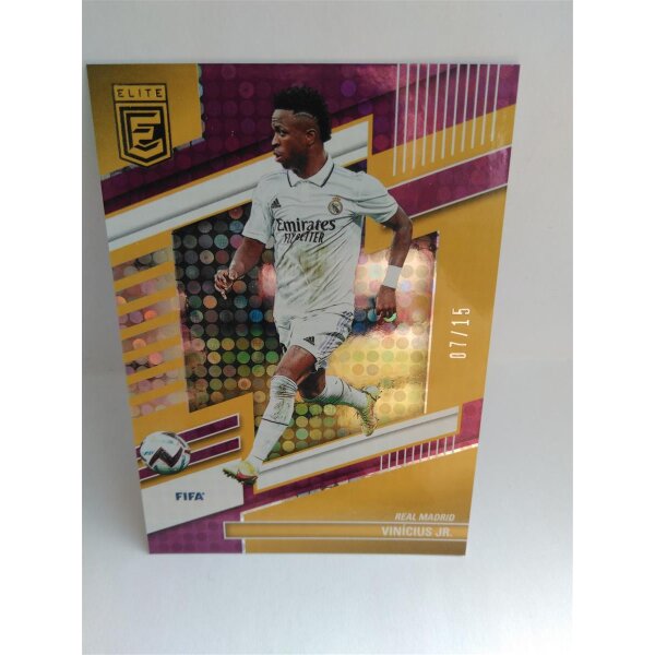 Karte 168 Vinicius Jr. (Real Madrid) - Panini  Donruss Elite Fifa 2022-23 - Parallel Purple /15