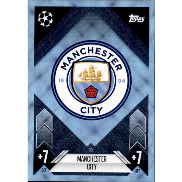 10 - Manchester City - Team Badge - CRYSTAL - 2024/2025