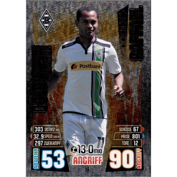 Match Attax 15/16 - L5 - Raffael - Gold Limitierte Auflage