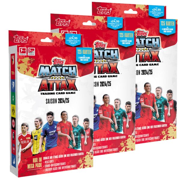 Topps Match Attax Bundesliga - 2024/2025 - 3 Mega Packs