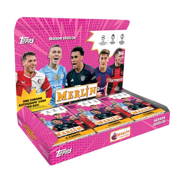 Topps 2023/24 UCC Merlin - 1x Hobby Box