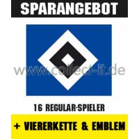 Mannschafts-Paket mit Viererkette & Emblem -...