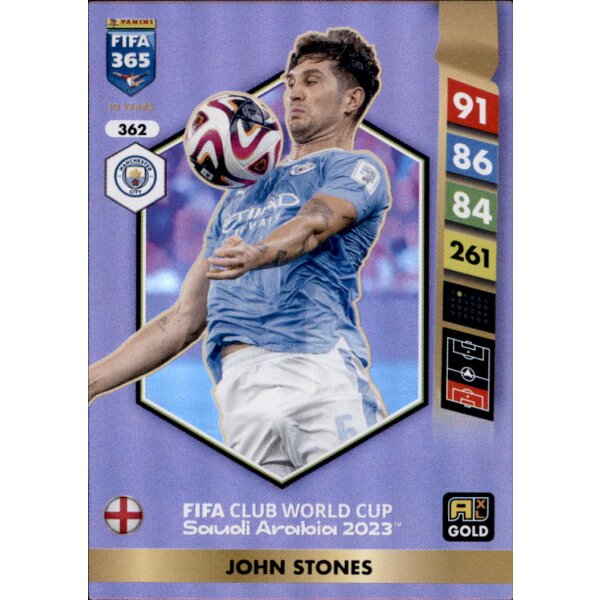 362 - John Stones - GOLD - 2025