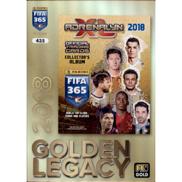 435 - Panini FIFA 365 2018 - Golden Legacy - 2025