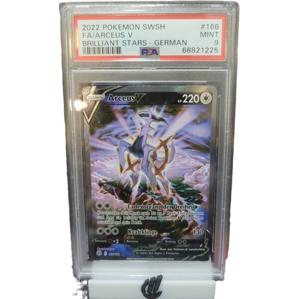 166/172 - Arceus V - PSA9 Mint - Deutsch