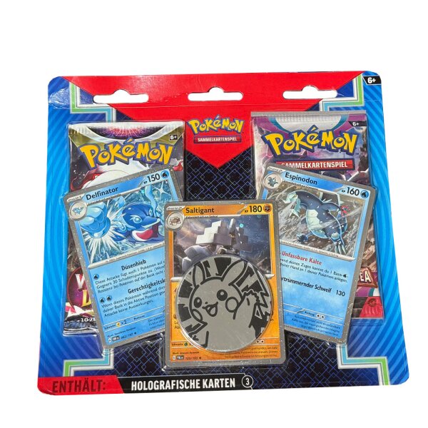 Pokemon 2-Pack-Blister mit 3 Promos + Münze - Deutsch