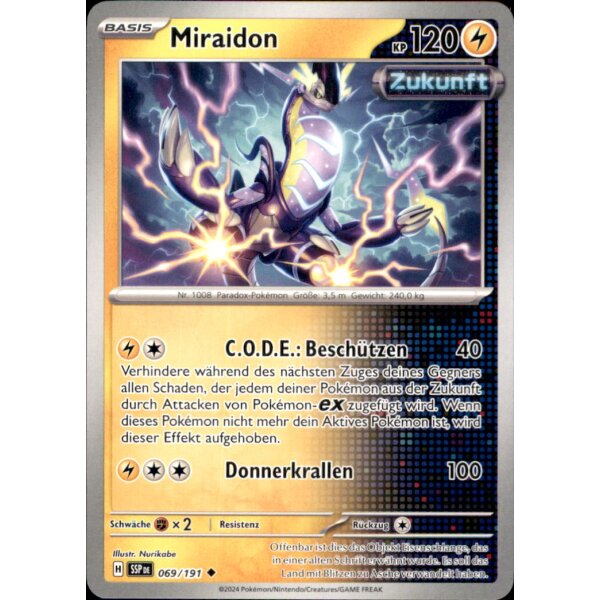 69/191 - Miraidon - Uncommon - SSP Stürmische Funken