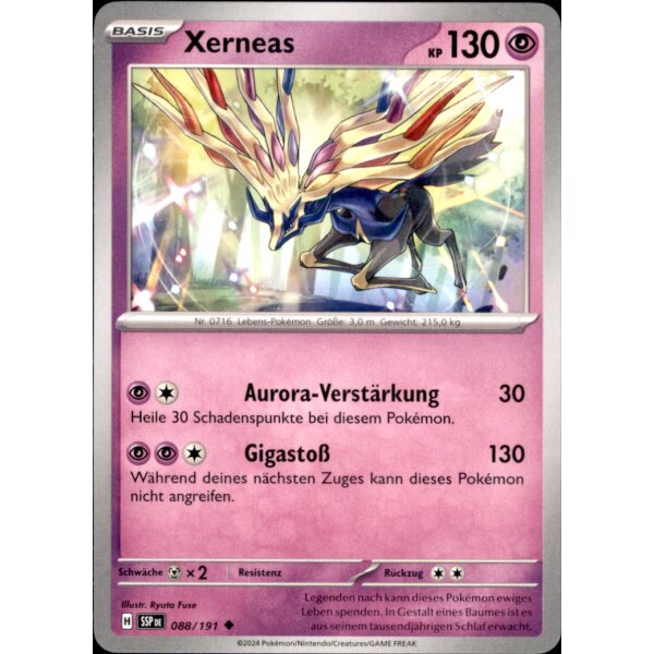 88/191 - Xerneas - Uncommon - SSP Stürmische Funken