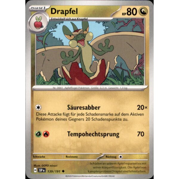 139/191 - Drapfel - Uncommon - SSP Stürmische Funken