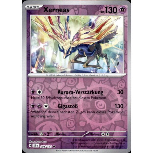 88/191 - Xerneas - Reverse Holo - SSP Stürmische Funken