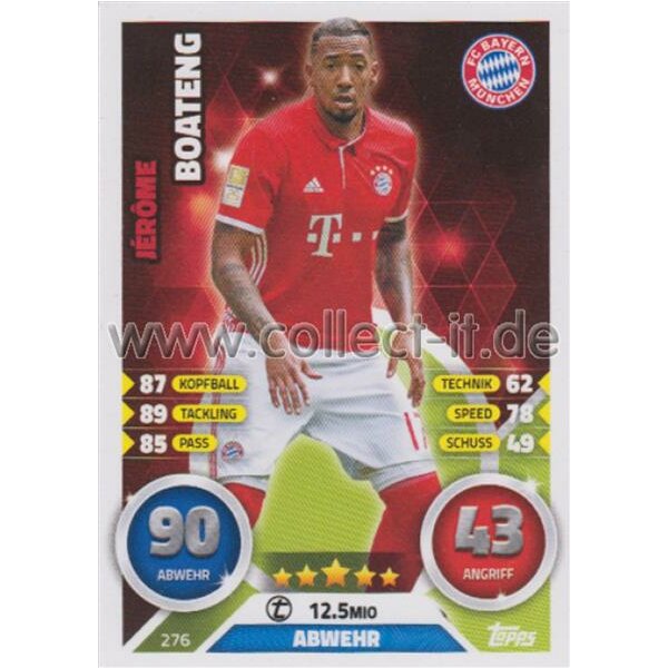 MX 276 - Jerome Boateng Saison 16/17