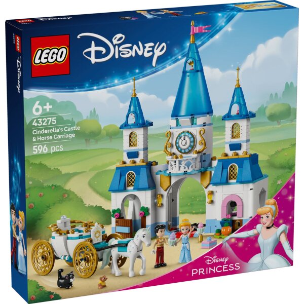 LEGO® Disney Princess 43275 - Cinderellas Schloss und Pferdekutsche