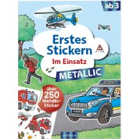 Erstes Stickern Metallic Einsatz