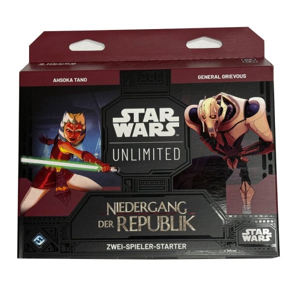 FFG Star Wars: Unlimited - Niedergang der Repulik - Zwei-Spieler-Starter - Deutsch