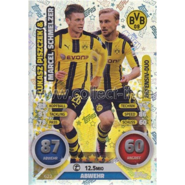 MX 622 - Lukasz Piszczek & Marcel Schmelzer - Duo-Karte Saison 16/17