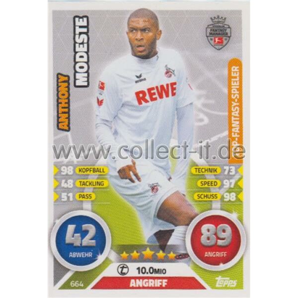 MX 664 - Anthony Modeste - TOP-Fantasy-Spieler Saison 16/17