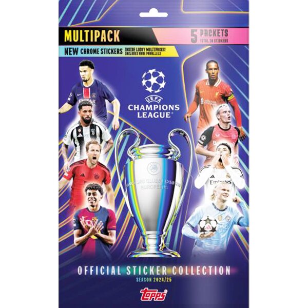 Topps - Champions League 2024/2025 - Sammelsticker - 1 Multipack