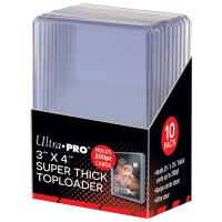 Ultra Pro 3 x 4 Super Thick 200PT Top Loader 10 Stück