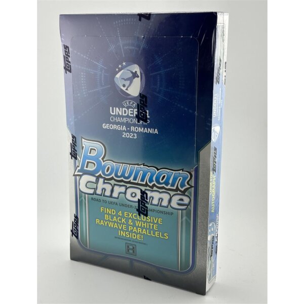 Bowman Chrome Road to 2023 UEFA Under-21 European Championship Fussball 1x Hobby Lite Box