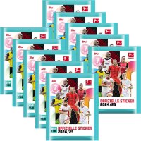 Topps Bundesliga Sammelsticker 2024/2025 - 10 Tüten