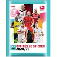 Topps Bundesliga Sammelsticker 2024/2025 - 3 Displays (150 Tüten)