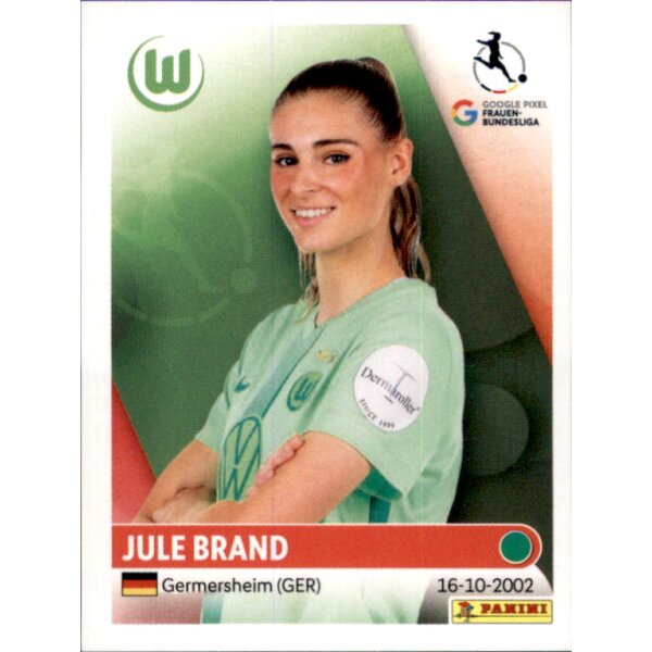 332 - Jule Brand - VfL Wolfsburg - 2024/2025