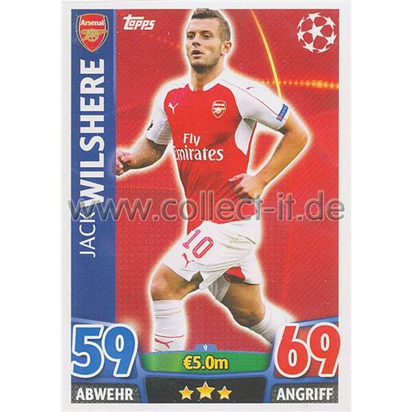 CL1516-009 - Jack Wilshere - Base Card