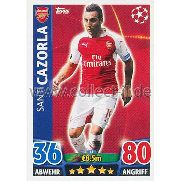 CL1516-013 - Santi Cazorla - Base Card