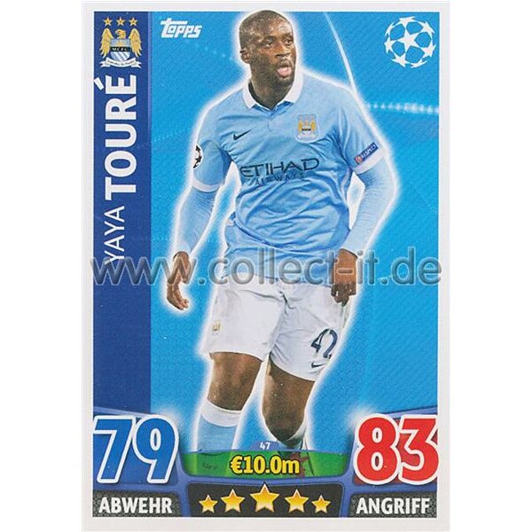 CL1516-047 - Yaya Touré - Base Card