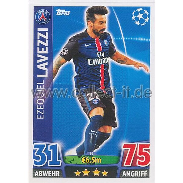 CL1516-069 - Ezequiel Lavezzi - Base Card