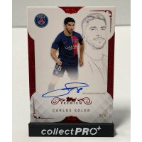 Carlos Soler Autogrammkarte 4/5 - Paris Premium Black...